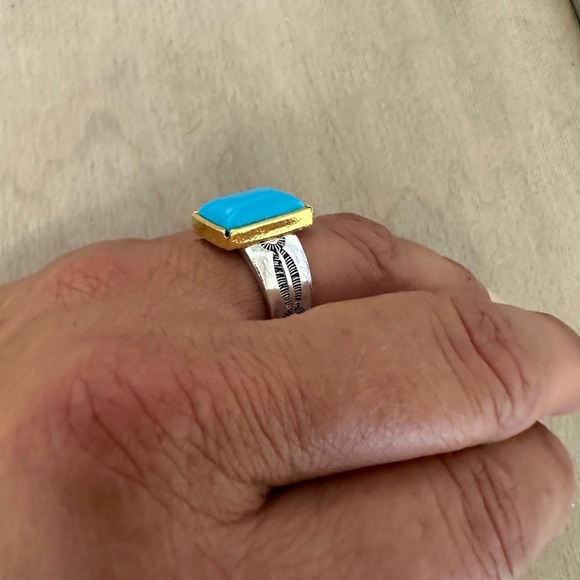 SS Turquoise Ring - Picture 4 of 10